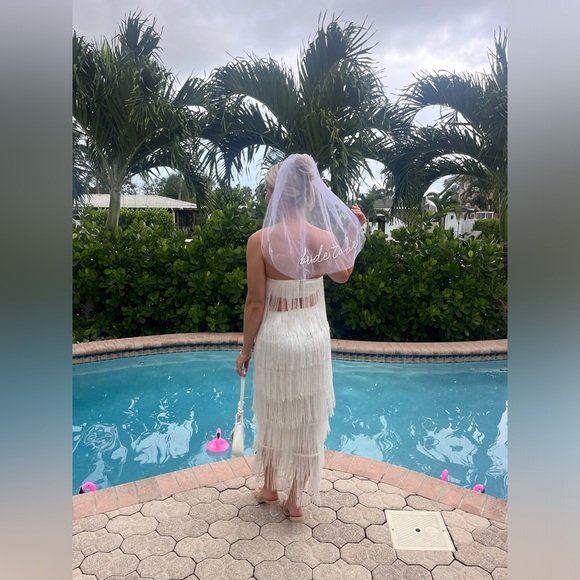 White bridal skirt set - Picture 2 of 2